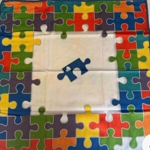 Norwex NEW Multicolor Puzzle Design Cloth (Proceeds to Autism Awareness)